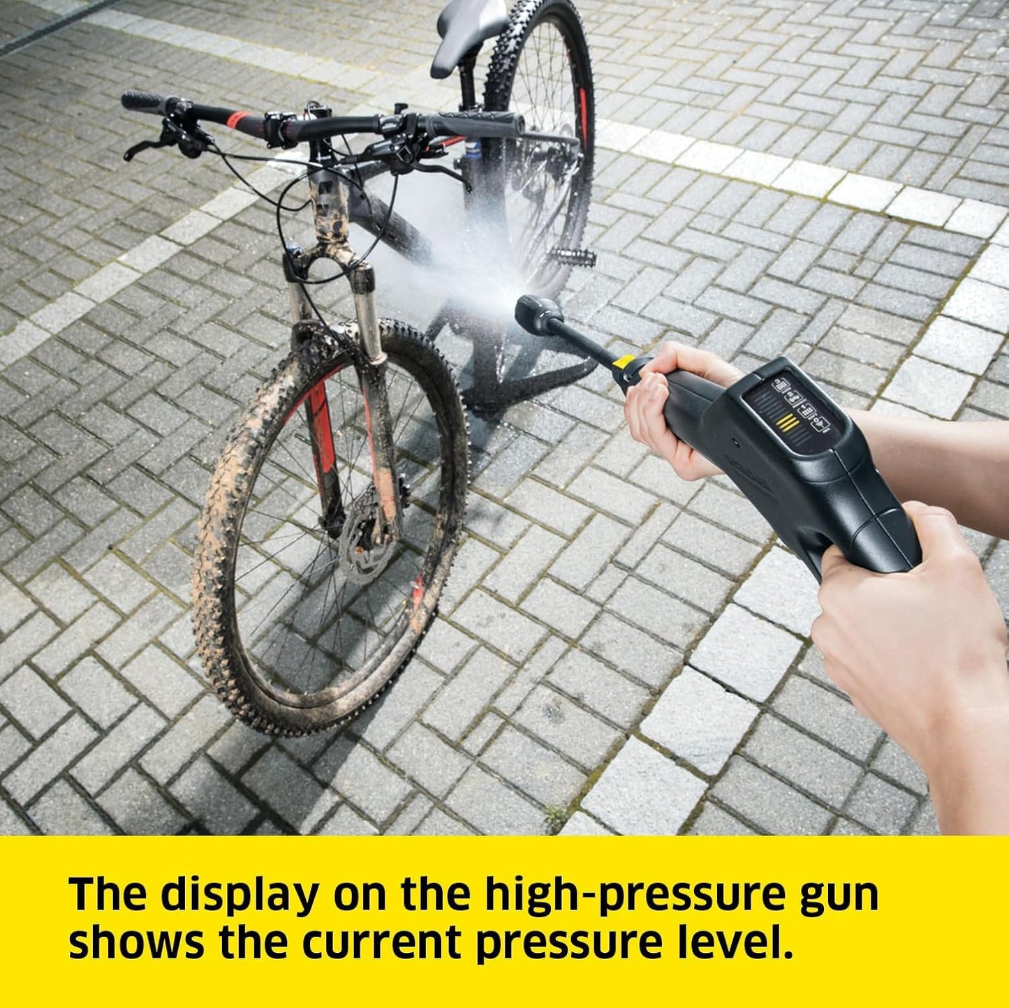 Kärcher K 3 Power Control pressure washer, pressure: max. 120 bar, flow rate: 380 l/h, area coverage: 25 m²/h, water filter, weight: 4.4 kg, high-pressure hose and gun, dirt blaster, spray lance